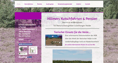 Desktop Screenshot of hillmers-kutschfahrten.de